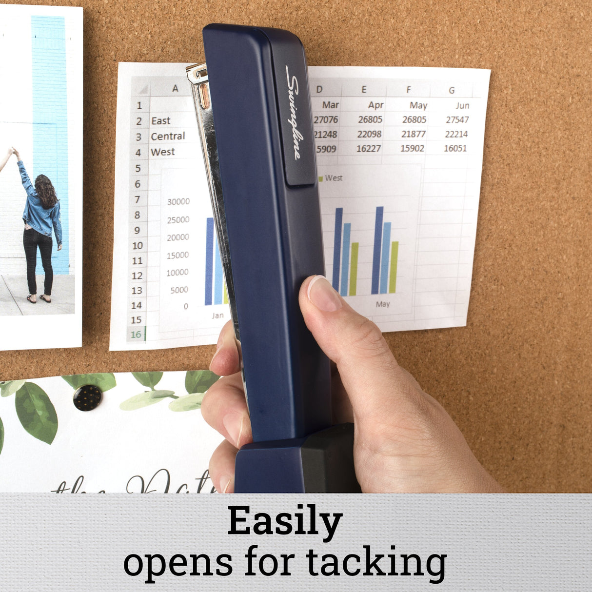 Swingline 747 Classic Stapler, Royal Blue, 30 Sheets