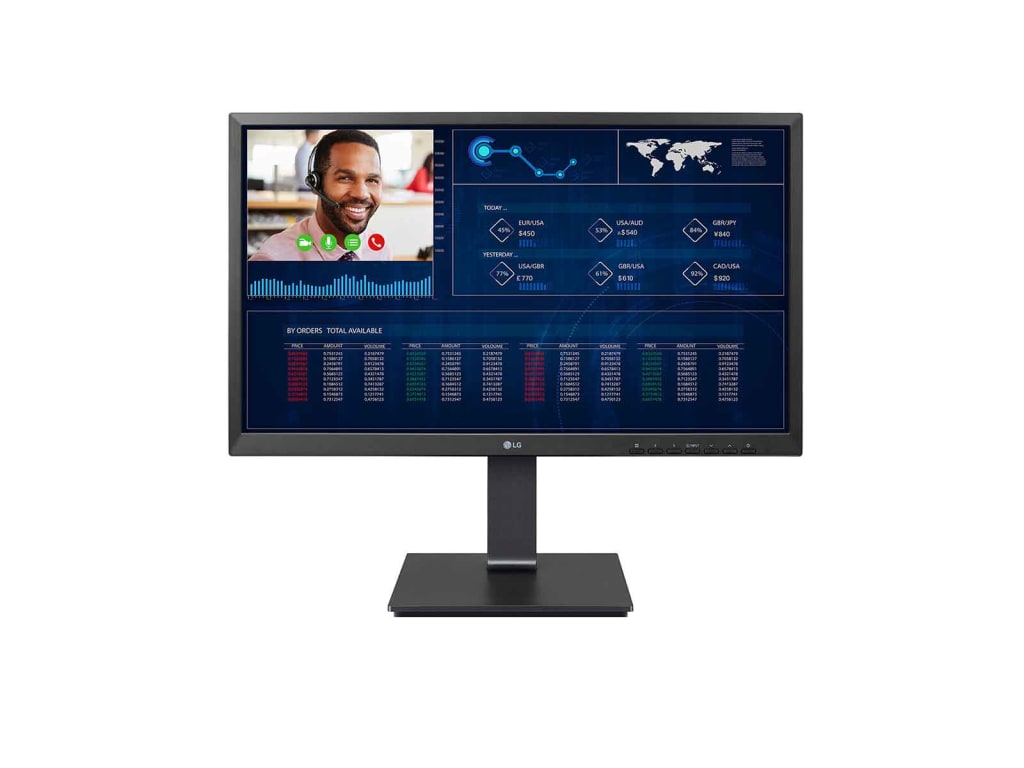 LG 24CN650W-AP 23.8'' Full HD All-in-One Thin Client Display Bundle