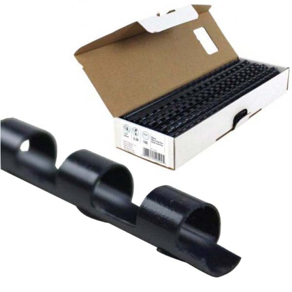 Fellowes Premium 1/2" Navy Blue Plastic Binding Combs - 100pk