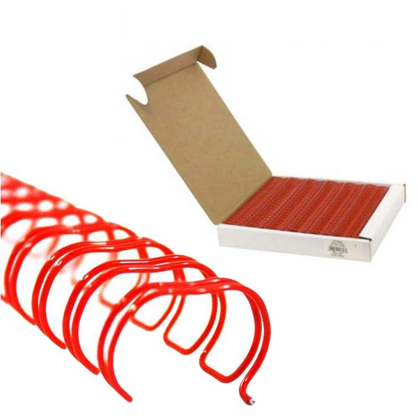 GBC Premium 1-1/4" Red Twin Loop Wire