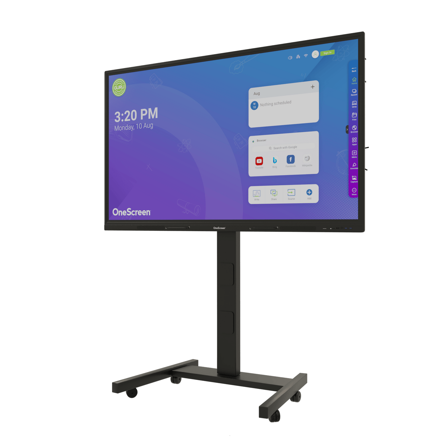 OneScreen TL7 98" Interactive Flat Panel Display