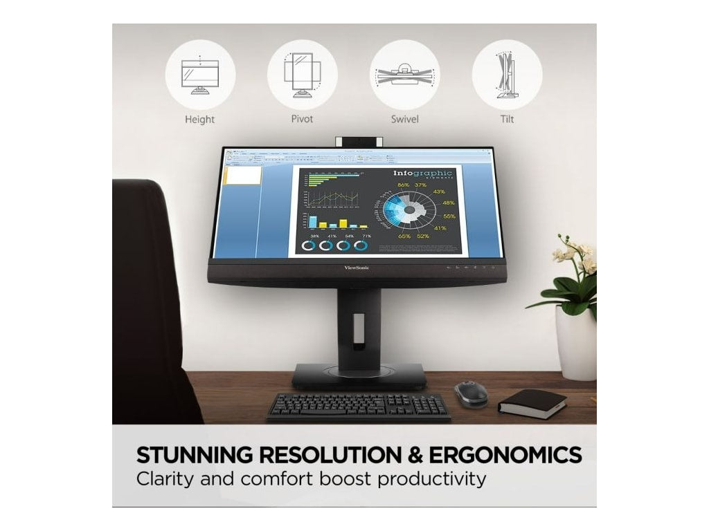 ViewSonic VG2456V 24" Video Conference Monitor