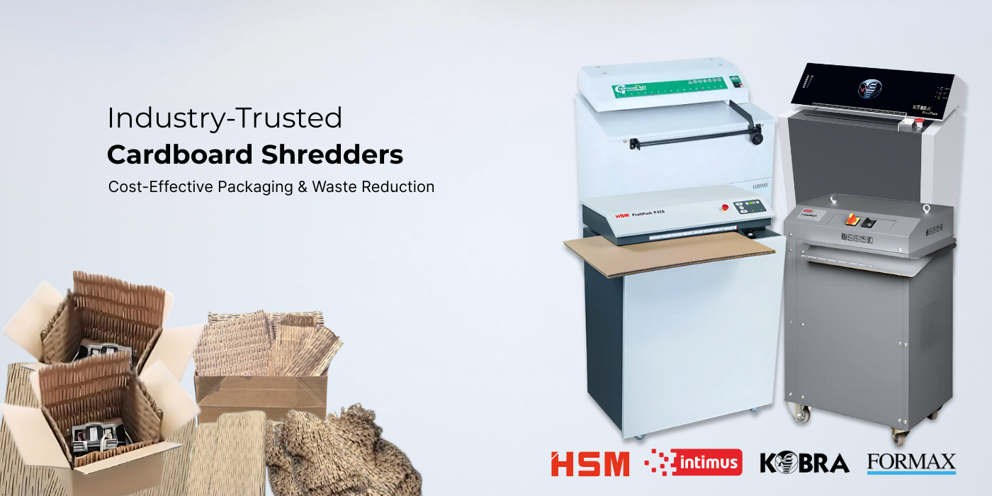 HSM ProfiPack cardboard shredder vs standard paper shredder comparison