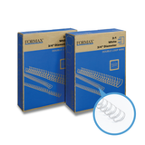 Formax White ReadyWire, Letter Size, Double-Loop, Pitch 3:1 (1/4″ to 1/2″) & 2:1 (1/4″ to 1-1/4″) Binding Wire