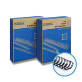 Formax Black ReadyWire, Letter Size, Double-Loop, Pitch 3:1 (1/4″ to 1/2″) & 2:1 (1/4″ to 1-1/4″) Binding Wire