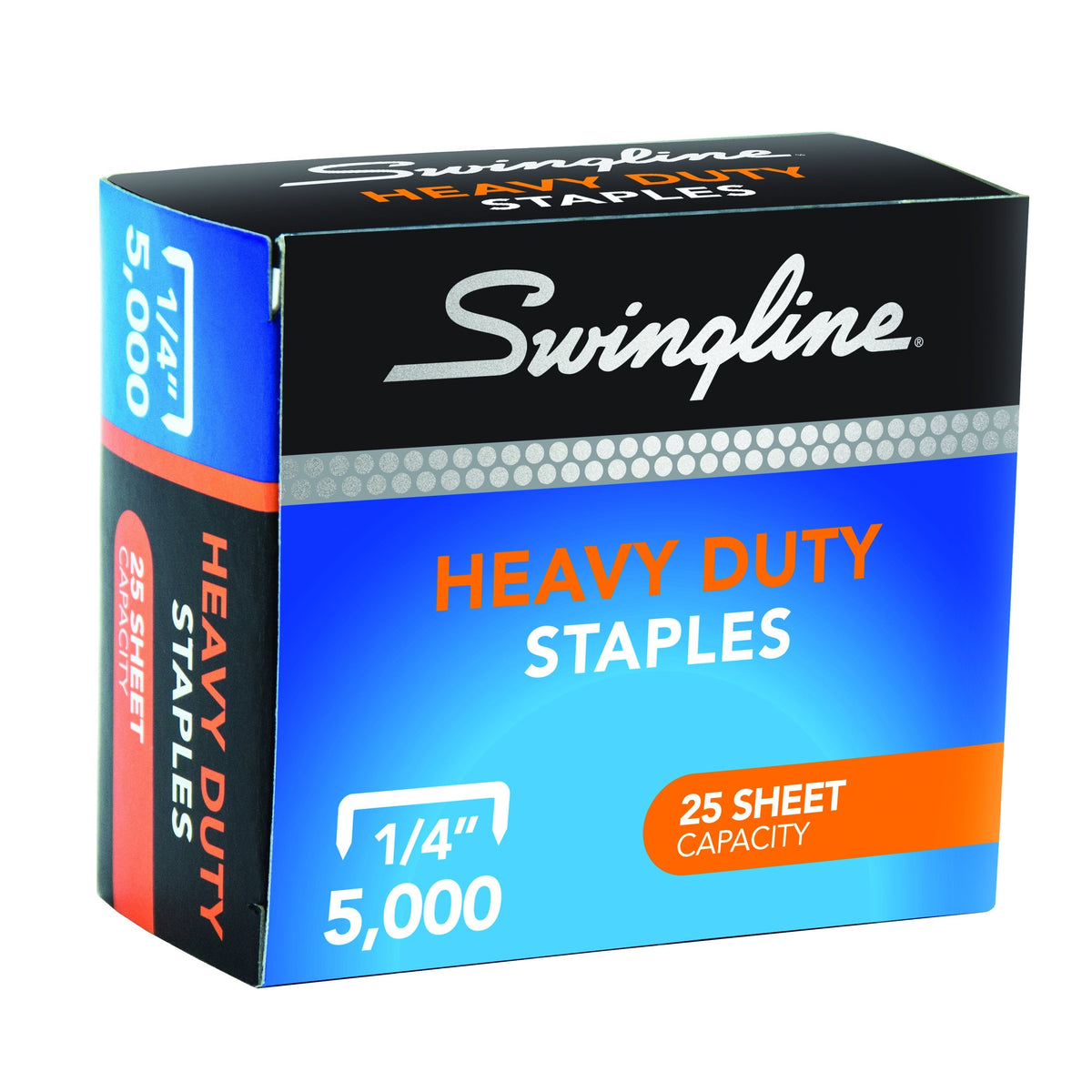 Swingline Heavy Duty Staples, 1/4" Leg Length, 5,000/Box – Clary Business Machin S7079394E