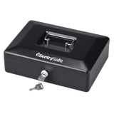 SentrySafe Waterproof and Fireproof Black Steel Cash Box - 0.12 Cubic Feet, 3.3 x 9.8 x 7.4 Inches.