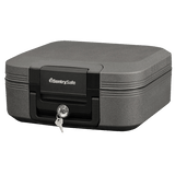 SentrySafe Fireproof and Waterproof Black Steel Chest - 0.28 Cubic Feet, 6.6 x 15.4 x 14.3 Inches