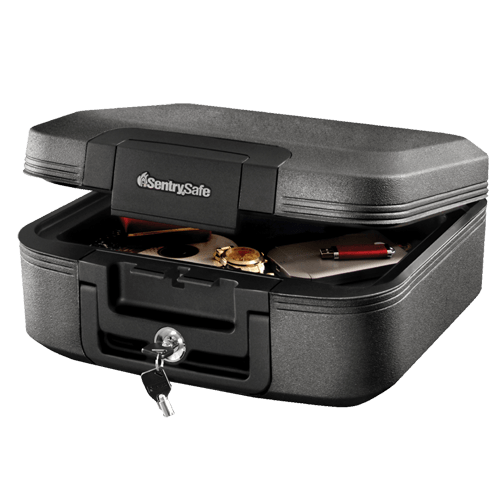 SentrySafe Fireproof and Waterproof Chest, 0.28 Cubic Feet Capacity, 6.6 x 15.4 x 14.3 Inches, 20.4 lbs