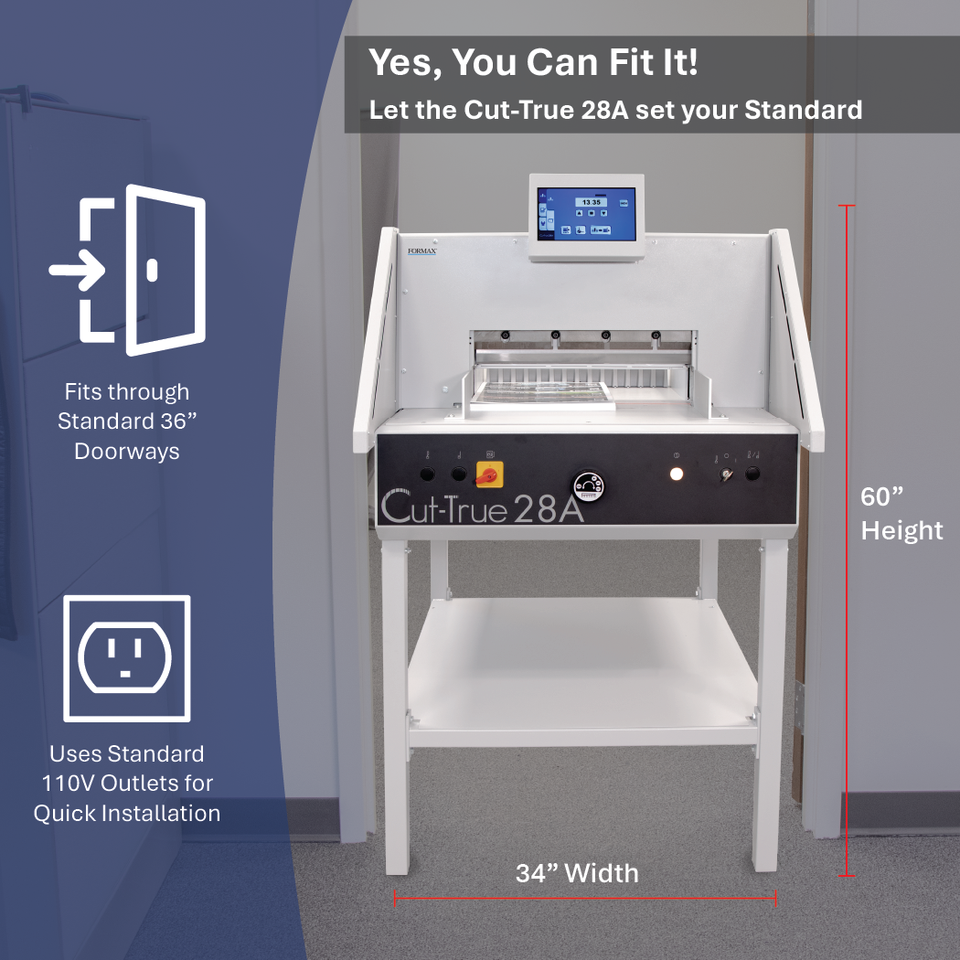 Formax Cut True 28A Automatic Programmable Guillotine Paper Cutter