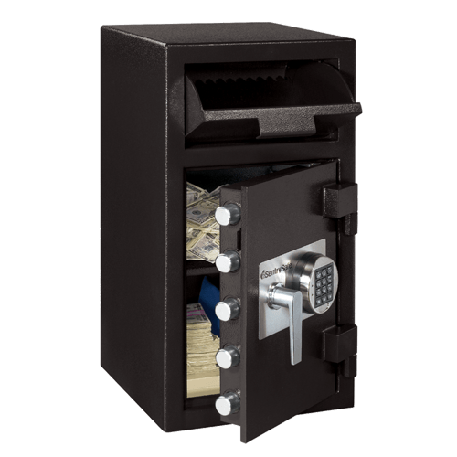 SentrySafe Fireproof and Waterproof Steel Depository Safe with Digital Lock - 1.57 Cubic Feet Capacity, Weight: 121 lbs