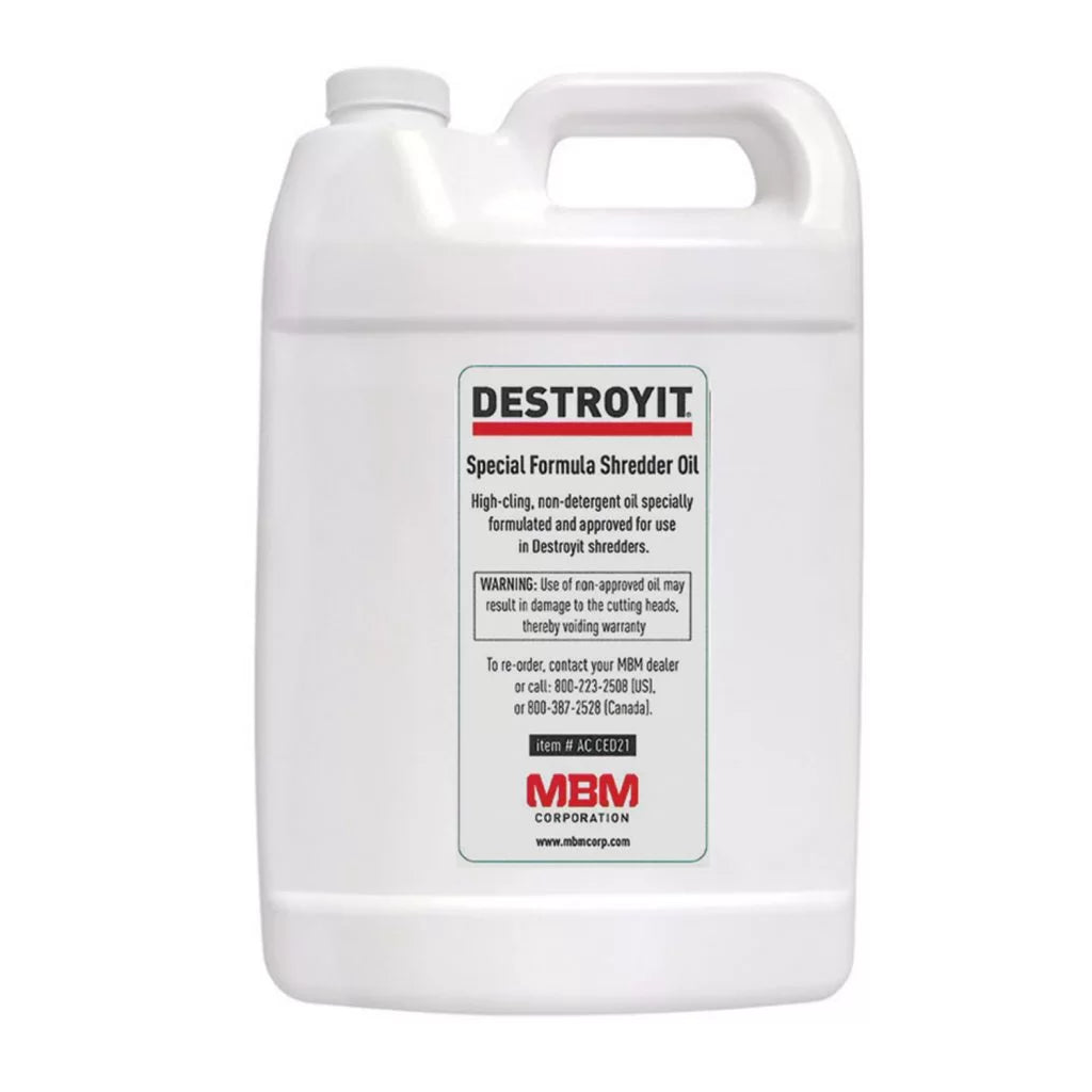 The image of MBM Destroyit Shredder Oil for Auto-Oilers - 1 Gallon Bottle (4 units per carton)