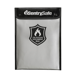 SentrySafe Fireproof and Waterproof Fire Bag with Dual Closure - 0.10 Cubic Feet, 15.0 x 11.0 x 1.5 Inches, 1 lb