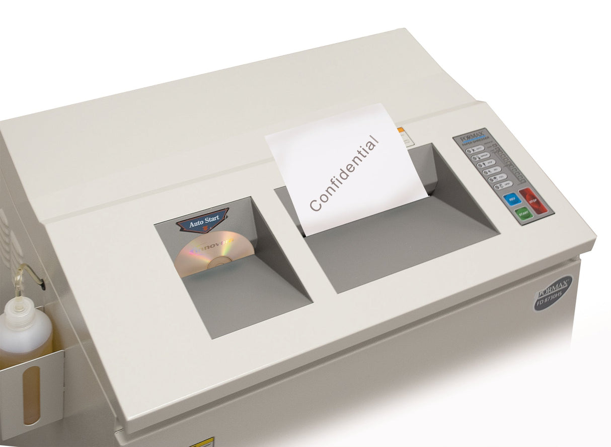 Formax FD 8730HS High Security Paper & Optical Media Shredder (NSA Listed)