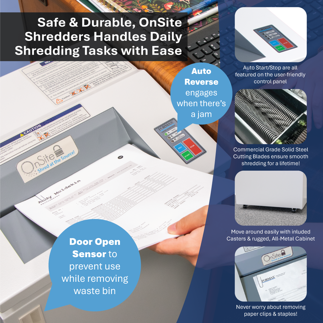Formax FD 8304CC Cross-Cut Deskside Shredder