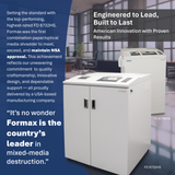 Formax FD 8732HS High Security Paper & Optical Media Shredder (NSA Listed)