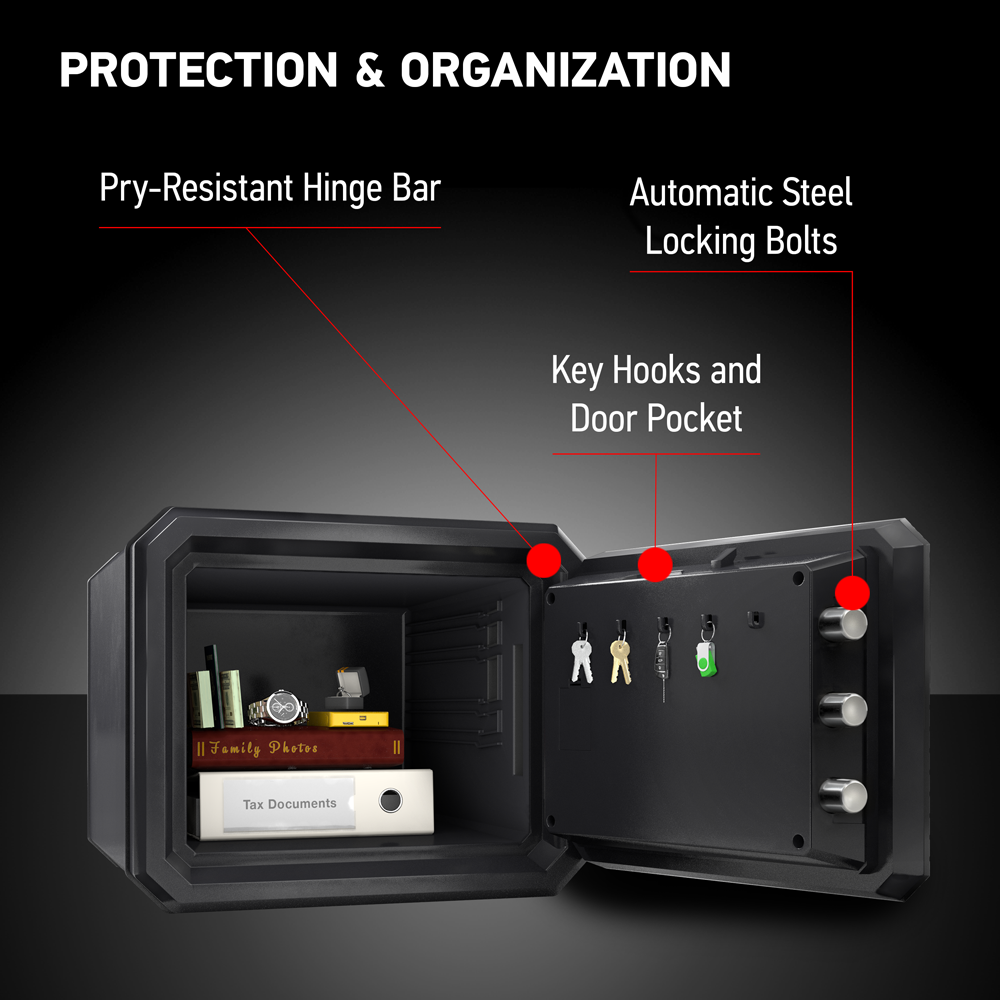 SentrySafe Fireproof and Waterproof Digital Keypad Safe - 0.81 Cubic Feet Capacity - 13.7 x 16.4 x 18.8 Inches, 55 lbs