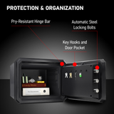 SentrySafe Fireproof and Waterproof Digital Keypad Safe - 0.81 Cubic Feet Capacity - 13.7 x 16.4 x 18.8 Inches, 55 lbs