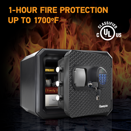 SentrySafe Fireproof and Waterproof Safe - Capacity 0.81 Cubic Feet, 13.7 x 16.4 x 18.8 Inches, 55 lbs