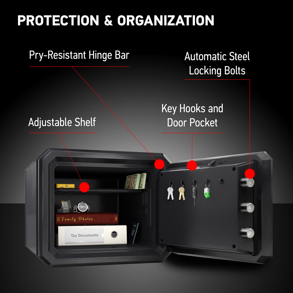 SentrySafe Fireproof and Waterproof Safe - Capacity 0.81 Cubic Feet, 13.7 x 16.4 x 18.8 Inches, 55 lbs