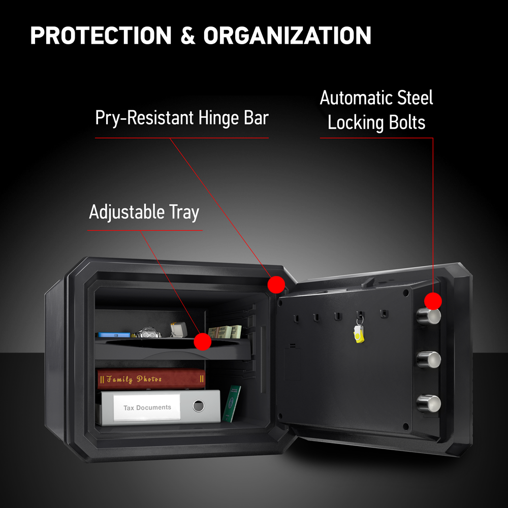 SentrySafe Fireproof and Waterproof Safe - 0.81 Cubic Feet Capacity, 13.7 x 16.4 x 18.8 Inches