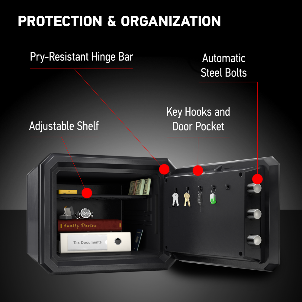 SentrySafe Fireproof and Waterproof Safe - Capacity 0.81 Cubic Feet - 13.7 x 16.4 x 18.8 Inches, 55 lbs