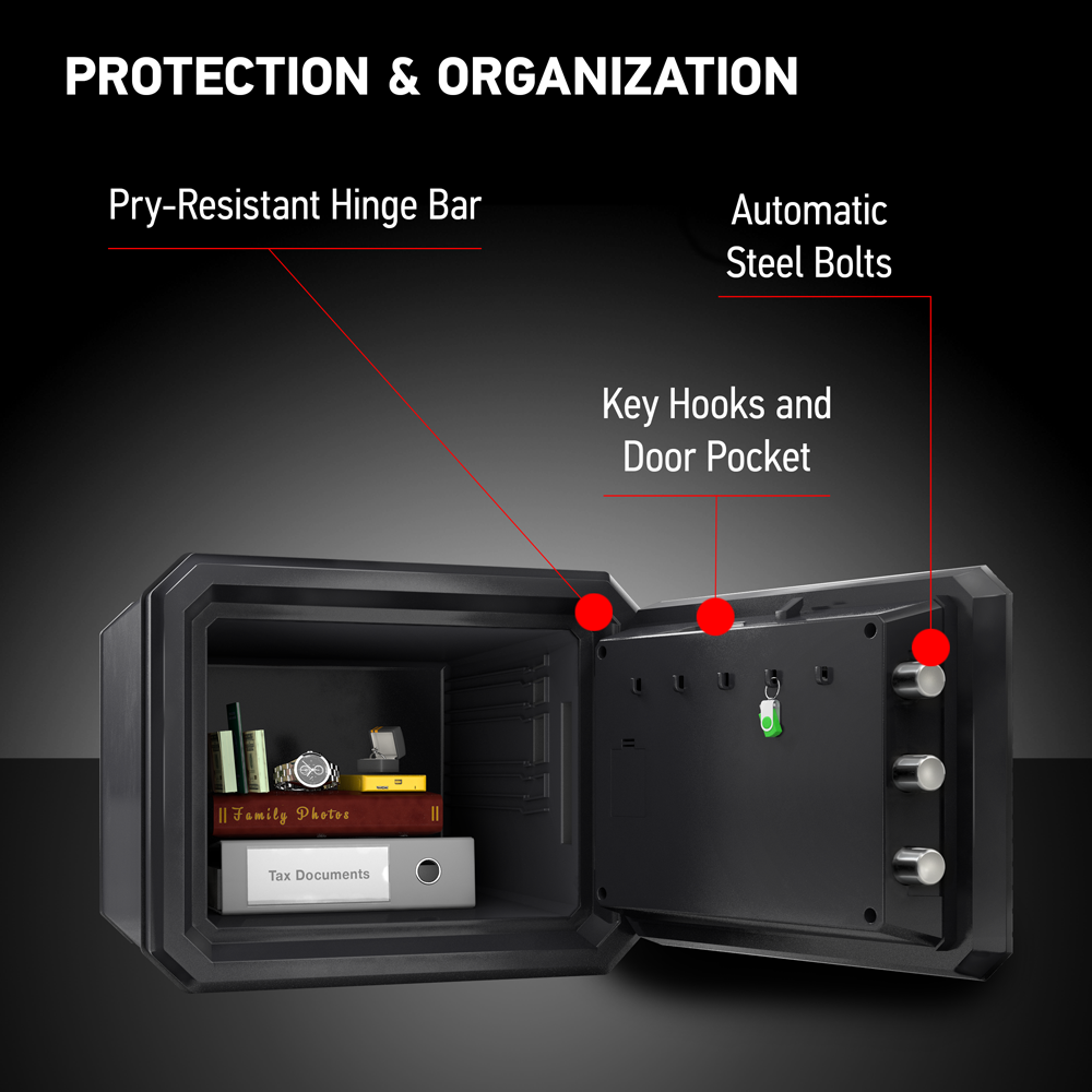 SentrySafe Fireproof and Waterproof Safe with Combination Lock - 0.81 Cubic Feet Capacity -13.7 x 16.4 x 18.8 Inches