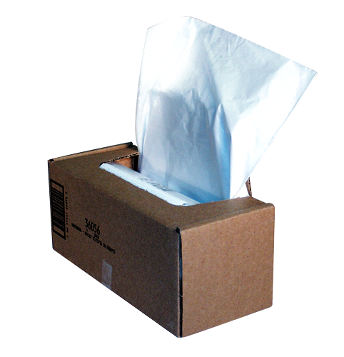 Fellowes Paper Shredder Waste Bags - 50 Bags Per Box
