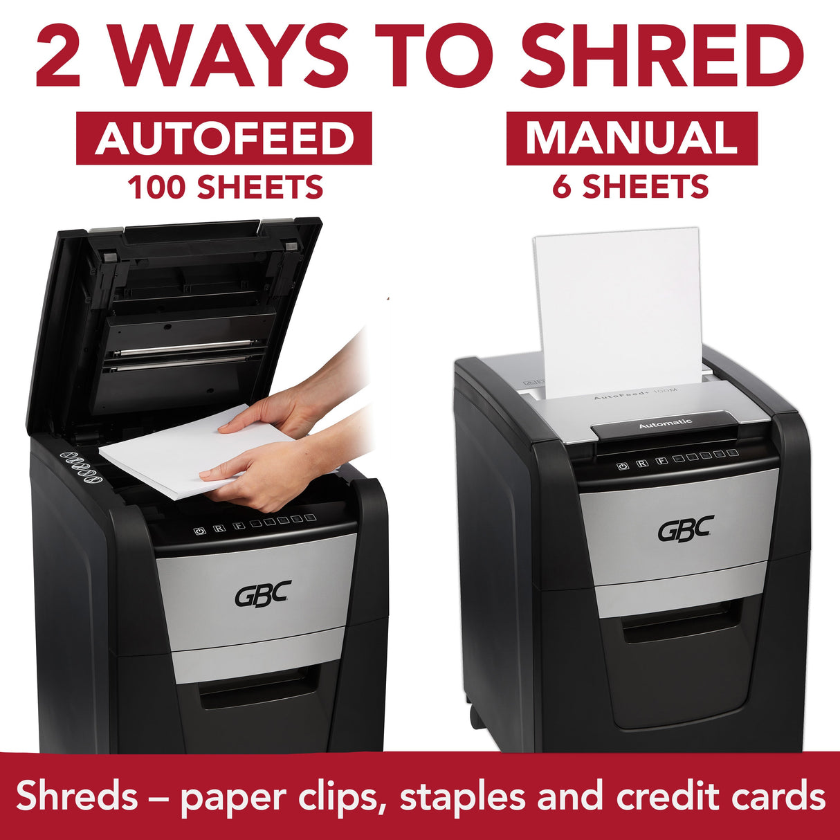 Image of GBC 100M Personal Autofeed+ Shredder