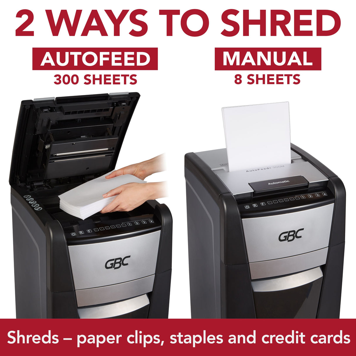 Image of GBC 300M Office Autofeed+ Shredder