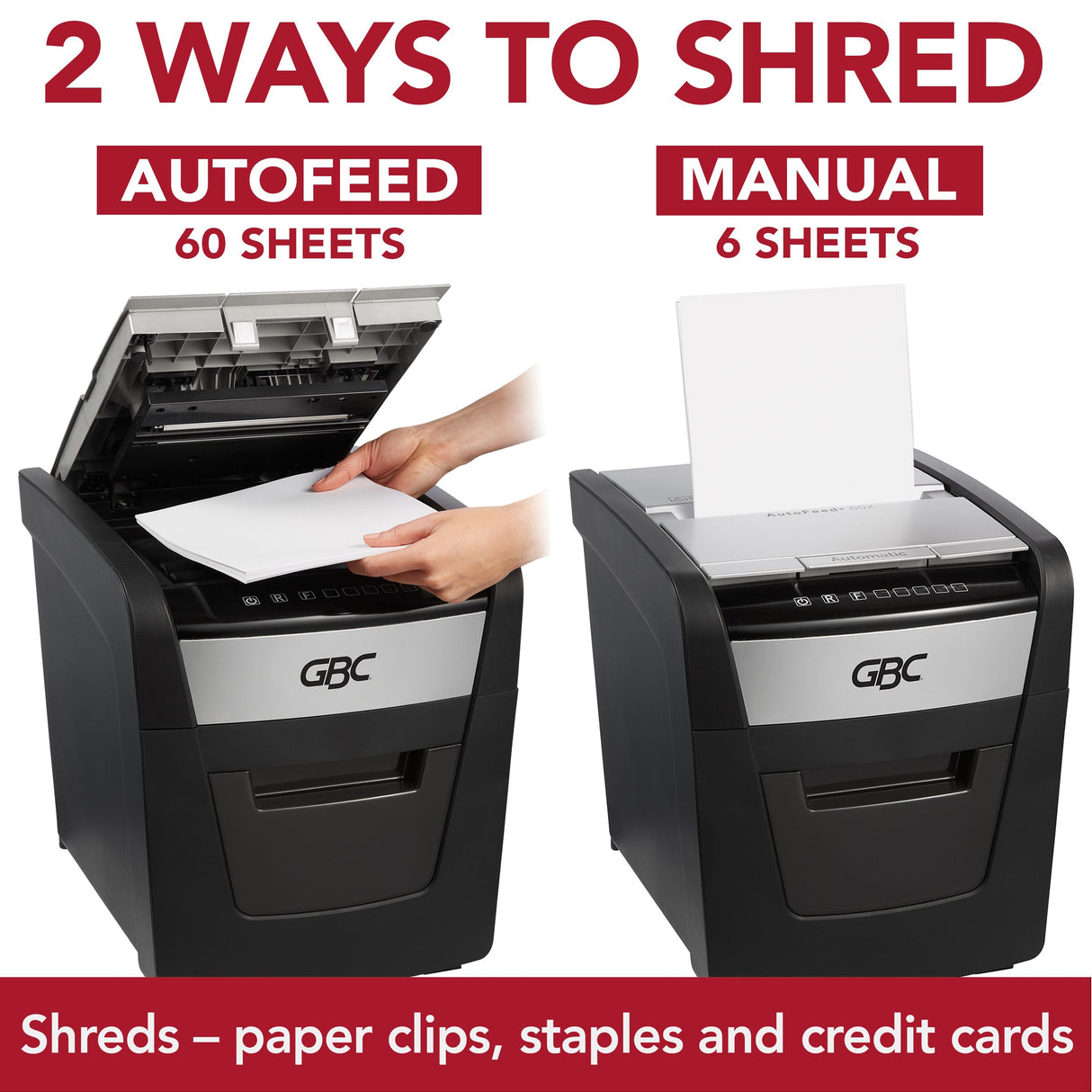 Image of GBC 60X Personal Autofeed+ Shredder