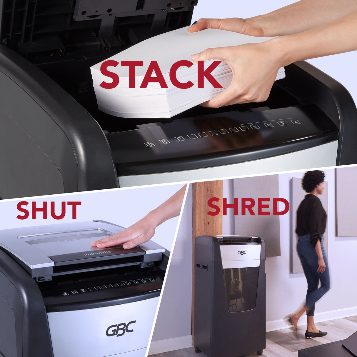 Image of GBC 750M Commercial Autofeed+ Shredder