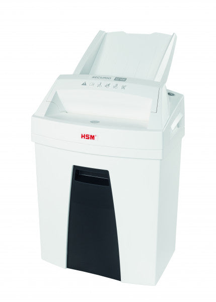 HSM Securio AF100c Level P-4 Auto Feed Paper Shredder – Clary Business Machines