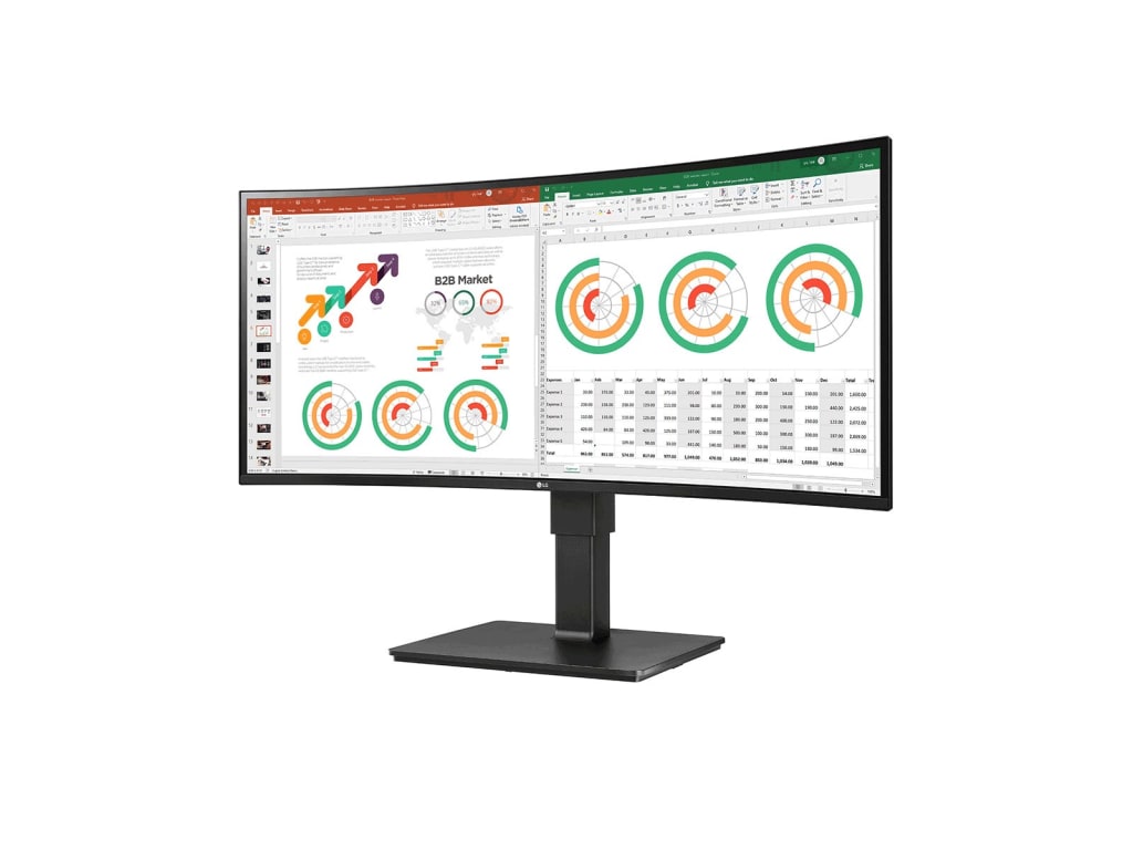 LG 34BN77C-B 34-inch IPS QHD UltraWide Curved Monitor