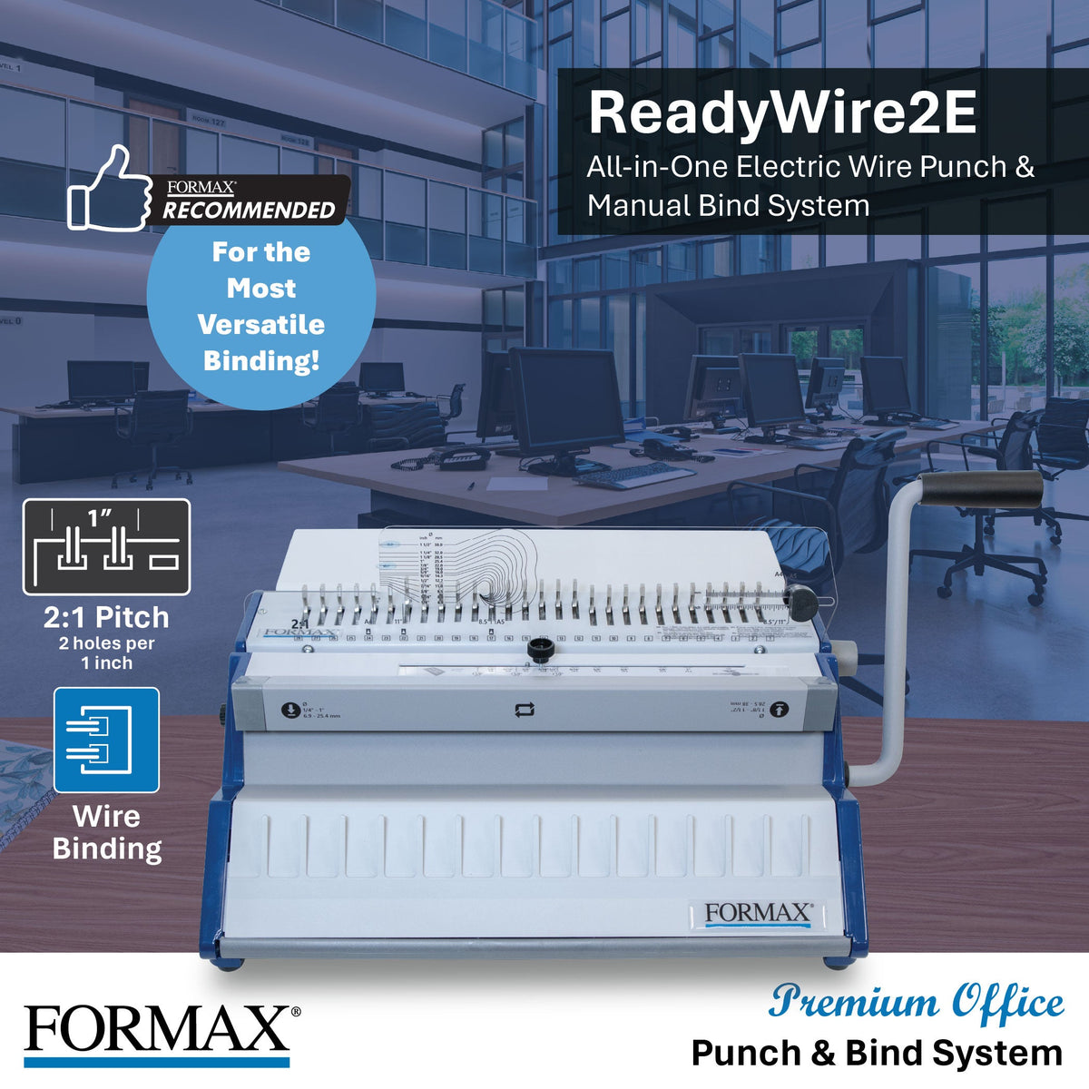 Formax ReadyWireE Premium Electric (2E & 3E) Punching & Binding Machine
