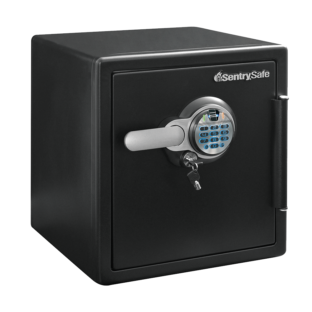 SentrySafe Biometric Fireproof and Waterproof Steel Home Safe with Fingerprint Lock , 1.23 Cubic Feet, 17.8 x 16.3 x 19.3 Inches, 85.73 lbs