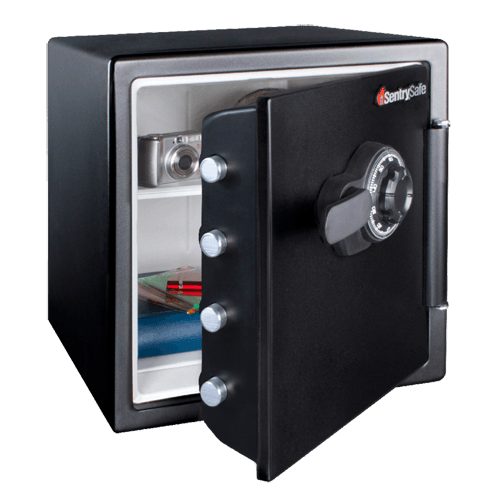 SentrySafe Fireproof and Waterproof Steel Home Safe - 1.23 Cubic Feet Capacity, 17.8 x 16.3 x 19.3 Inches, 85.25 lb