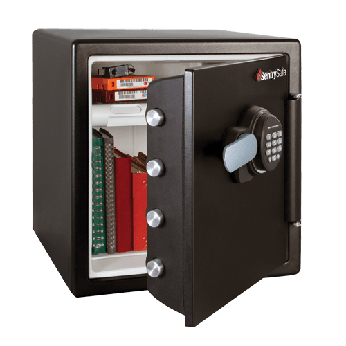 SentrySafe Digital Fireproof and Waterproof Steel Home Safe with 1.23 Cubic Feet Capacity - 17.8 x 16.3 x 19.3 Inches, 85.73 lbs