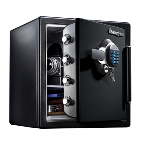 SentrySafe Fireproof and Waterproof Digital Home Safe with 1.23 Cubic Feet Capacity - 17.8 x 16.3 x 19.3 Inches