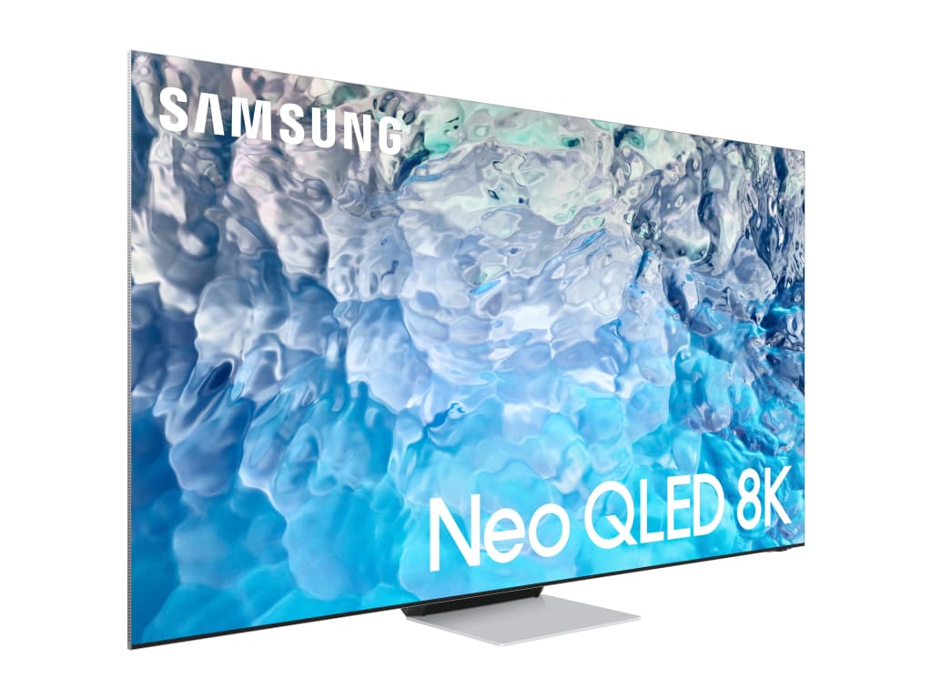 Samsung QN65QN900BFXZA 65" Class Neo QLED TV - 8K Resolution Stainless Steel Frame Bright Silver Color