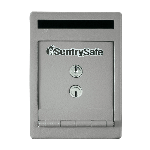 SentrySafe Depository Safe with Dual Key Lock - 0.23 Cubic Feet, Digital Lock, 8.5 x 6.0 x 12.3 Inches, 20 lbs