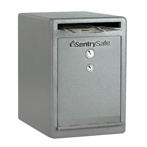 SentrySafe Steel Depository Safe - 0.38 Cubic Feet - 12 x 8 x 10 Inches, 29 lbs