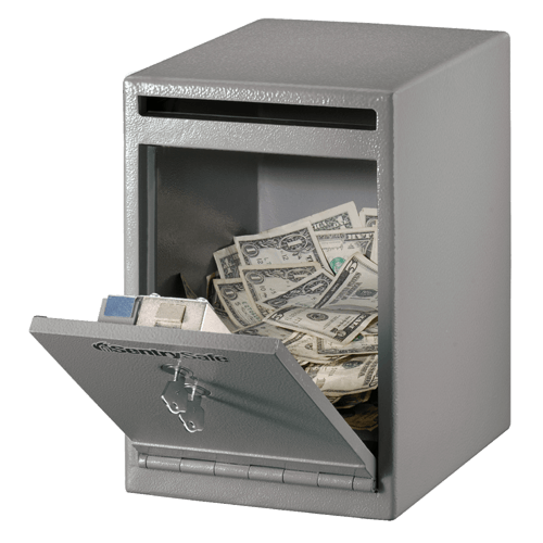 SentrySafe Steel Depository Safe - 0.38 Cubic Feet - 12 x 8 x 10 Inches, 29 lbs