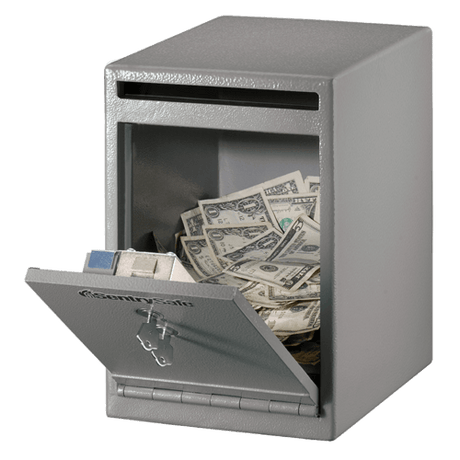 SentrySafe Steel Depository Safe - 0.38 Cubic Feet - 12 x 8 x 10 Inches, 29 lbs