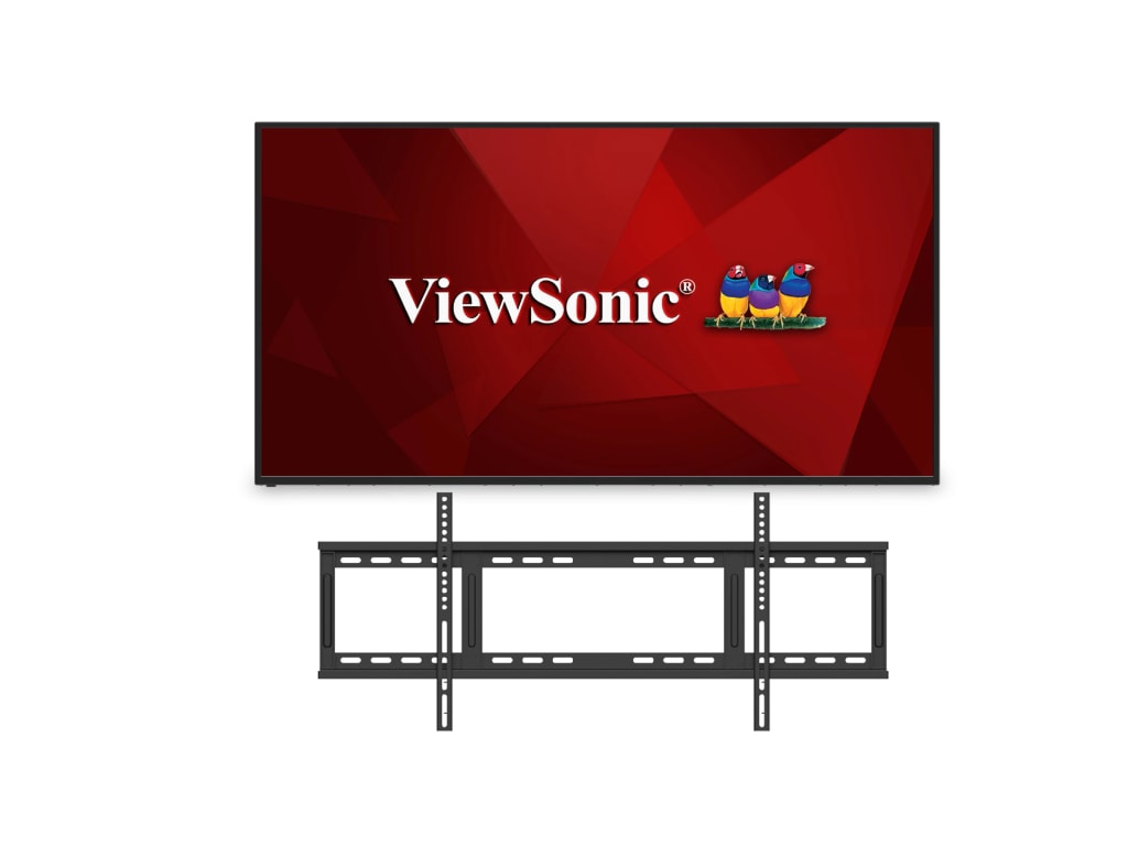 ViewSonic CDE6512-E1 65" 4K Ultra HD Display with Fixed Wall Mount Kit