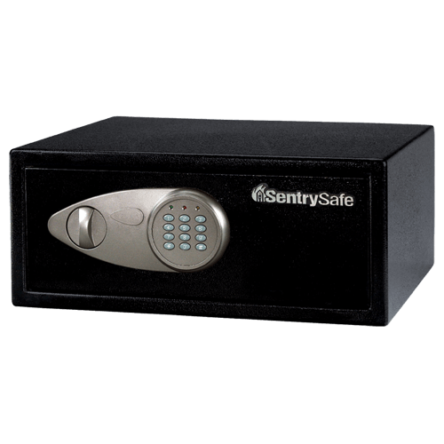 SentrySafe Steel Security Safe with Key Lock - Fireproof and Waterproof, 0.35 Cubic Feet, 6.6 x 11.4 x 10.4 Inches, 9.83 lb