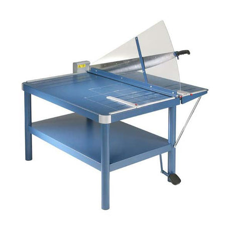 Dahle R000442 Professional A3 Rotary Trimmer - Lever Cutter With 510mm Cutting Length, Metal Tray, Blue