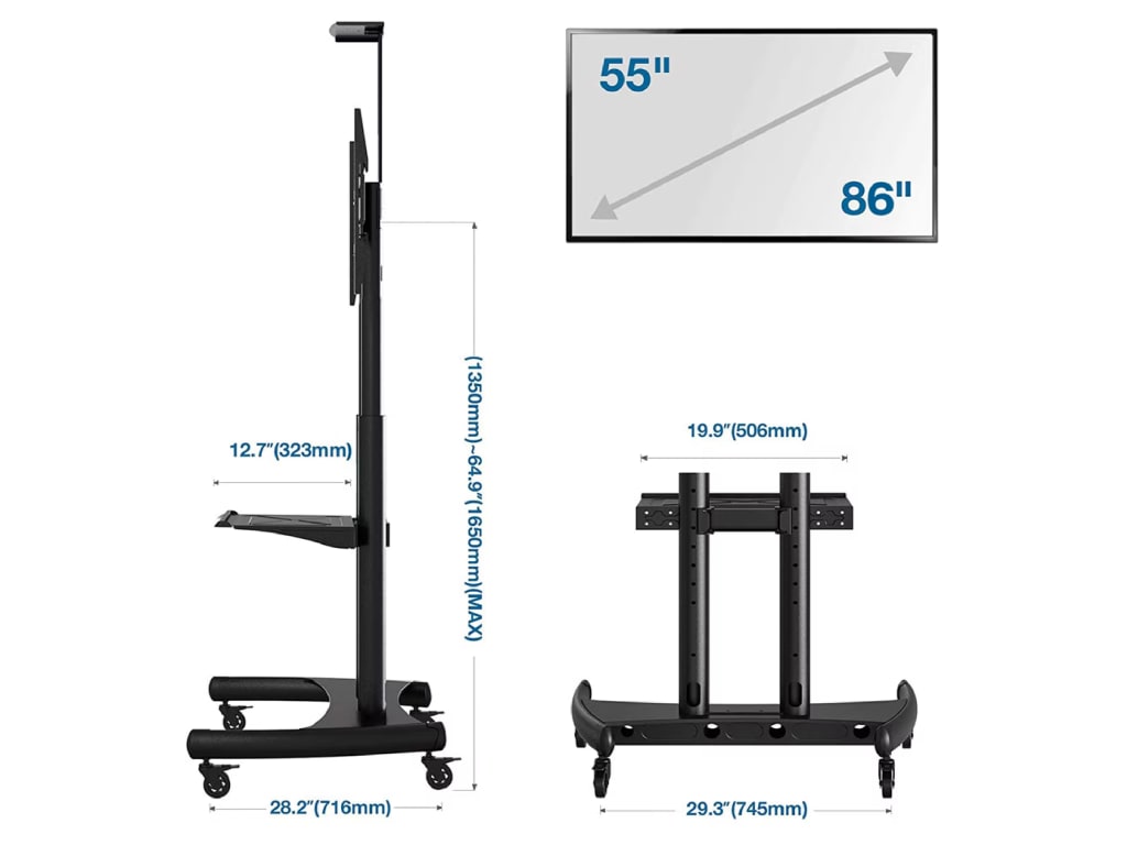 InFocus INA-MCART 86" Mobile Cart Display Stand