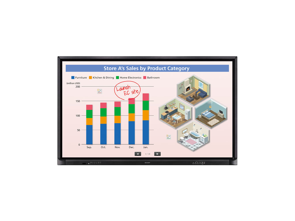 Sharp PN-CE701H 70" AQUOS BOARD 4K Interactive Flat Panel Display – Clary Busine