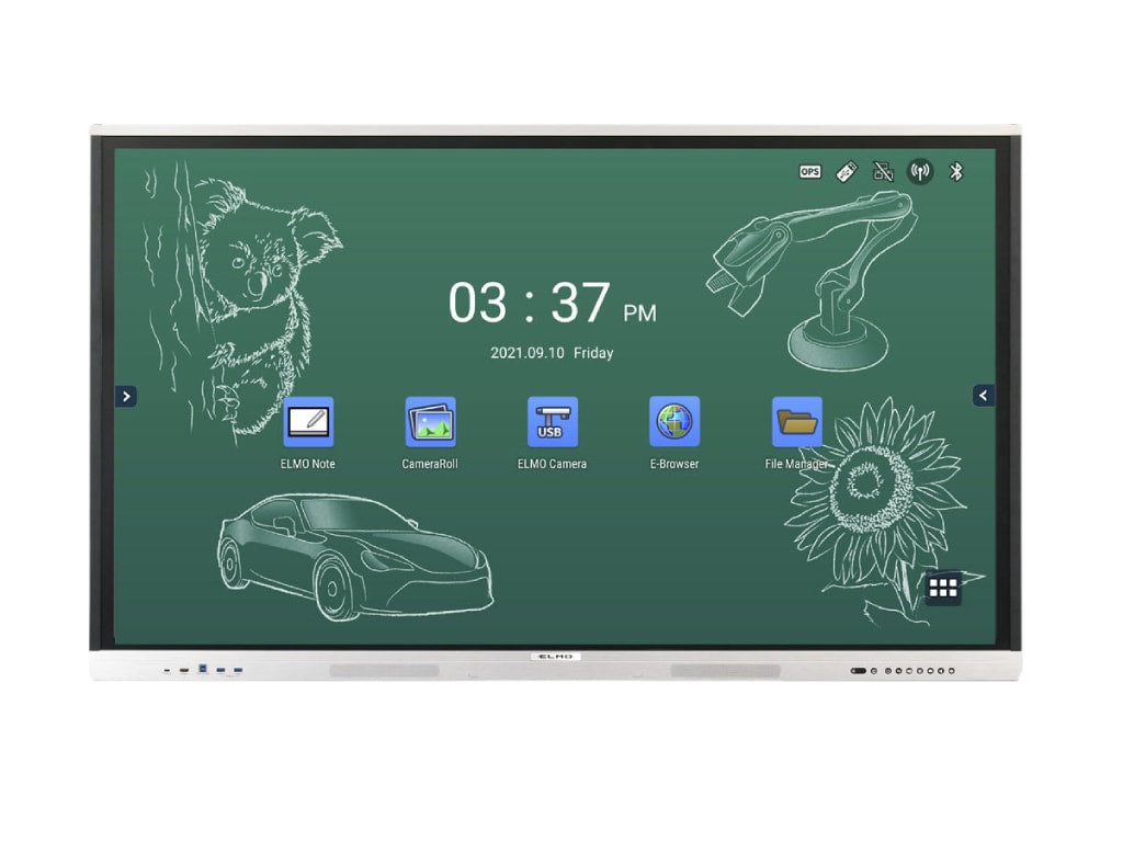 ELMO EL75R2 75" Interactive Flat Panel Display – Clary Business Machines